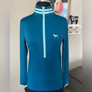 PINK Victoria’s Secret XS Blue 1/2 Zip